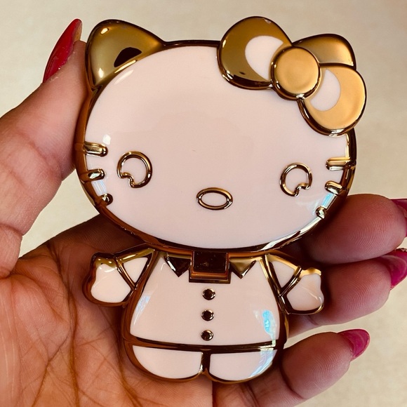 Hello Kitty Mobile Ph Holder Back Sticker Foldable/Rotatable Makeup Mirror, NIP - Picture 1 of 9